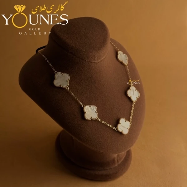 گردنبند ونکلیف صدفی طلا